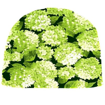 Plow & Hearth - Polyester Classic Outdoor Chair Cushion, 18.5" x 18" x 3", Forest Hydrangea