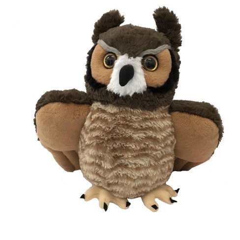 Wild Republic Cuddlekins Great Horned Owl Stuffed Animal, 12