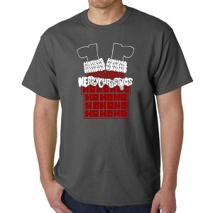 LA Pop Art Chimney Santa - Men's Word Art T-Shirt - 1 of 4