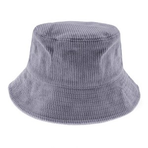 Alilang Corduroy Bucket Hat with Classic Design for a Stylish Casual Look - 1 of 4