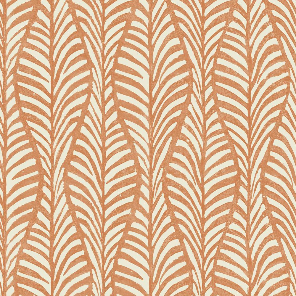 Photos - Wallpaper Tempaper & Co. ® Block Print Leaves Removable Peel and Stick , Te