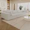 MAYEERTY 39.8" Cloud Sofa White - 39.8", Corduroy, Double-Layer, No Assembly, DIY for Corner - 2 of 4