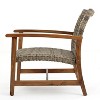 Sapphtopaz Patio Dining Chairs Wicker Outdoor Chair with Thick Cushion, Wicker Back for Garden, Patio, Lawn, Backyard - 2 of 4