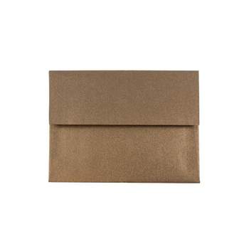 JAM Paper A2 Metallic Invitation Envelopes 4.375 x 5.75 Stardream Bronze GCST602