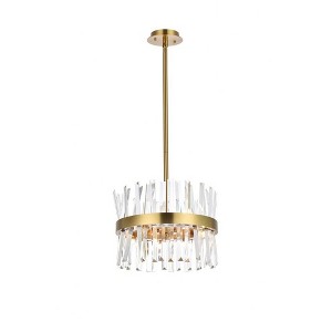 Elegant Lighting Serephina 8 - Light Pendant in  Satin Gold - 1 of 4