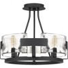 Quoizel Lighting Stratum 4 - Light Semi-Flush Mount in  Royal Ebony - 4 of 4
