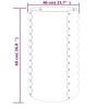 vidaXL Garden Planter Grey Powder-Coated Steel Medium Durable - Silver 15.7" x 15.7" x 26.8" - 4 of 4