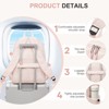 School Backpack for Teens Boys Girls Cute Corduroy Bookbag Classic Casual High School Bag Lightweight College Backpack For Women Men(Pink) - 4 of 4