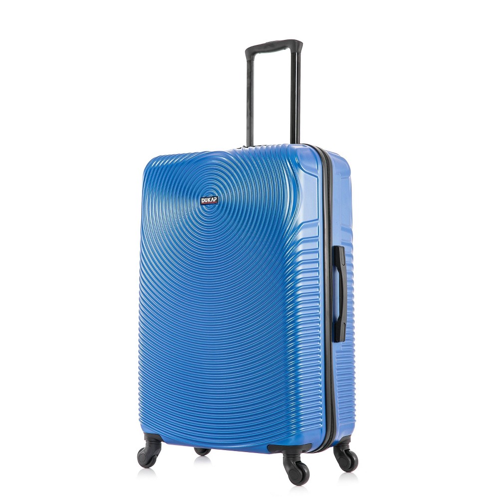 Photos - Luggage Dukap Inception Lightweight Hardside Large Checked Spinner Suitcase - Blue 