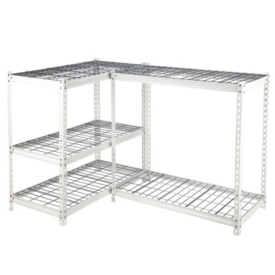 Pachira Adjustable Height 5-Shelf Steel Shelving Unit Utility Organizer Rack for Home, Office, and Warehouse