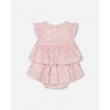 Girls Little Flowers Organic Cotton Romper - Deux par Deux - 2 of 3