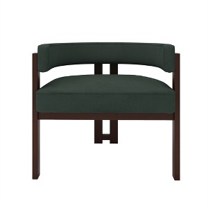 OUTSUPPLY 2 Pcs Accent Chair Upholstered Armchair with Open Back, Dining Chair, Side Chair for Living Room, Bedroom, Dining Room - 1 of 4