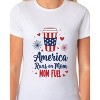Runs On Mom Coffee Women's 4th Of July Crewneck Short-Sleeve T-Shirt - 4 of 4