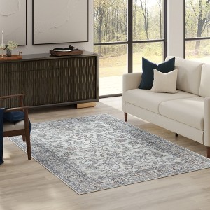 Thomasville Emporia Industrial Old World Chenille Machine Washable Non-Slip Flat Pile Area Rug Collection - 1 of 4