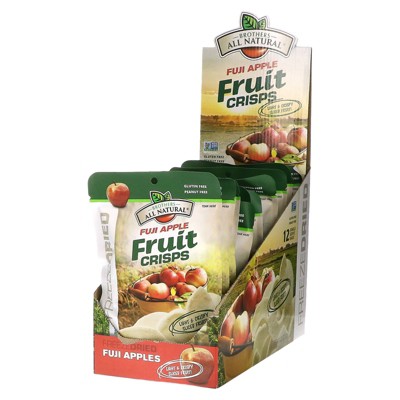 Photo 1 of  2 BOXES Brothers-All-Natural Freeze Dried Fruit Crisps, Fuji Apple, 12 Single-Serve Bags, 0.35 oz (10 g) Each