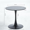 NicBex Modern 31.5" Round Coffee Table with Metal Frame for Living Room and Bedroom - 2 of 4