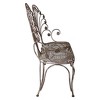 Design Toscano Grand Peacock Metal Garden Loveseat Bench - 4 of 4