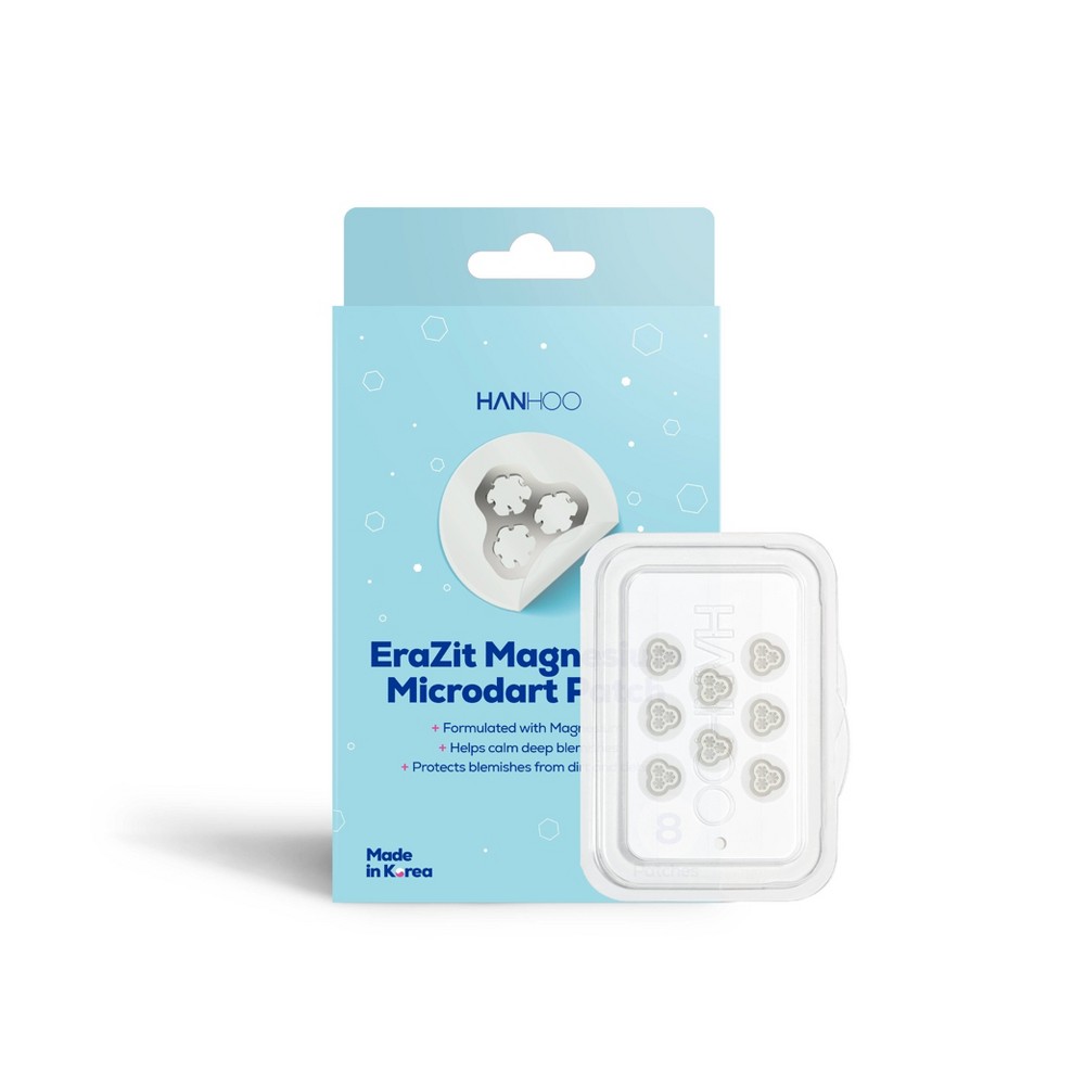 Photos - Cream / Lotion HANHOO Magnesium Microdart Face Patch - 8ct: Vegan, Facial Treatment, Acne-Prone Skin, Unscented