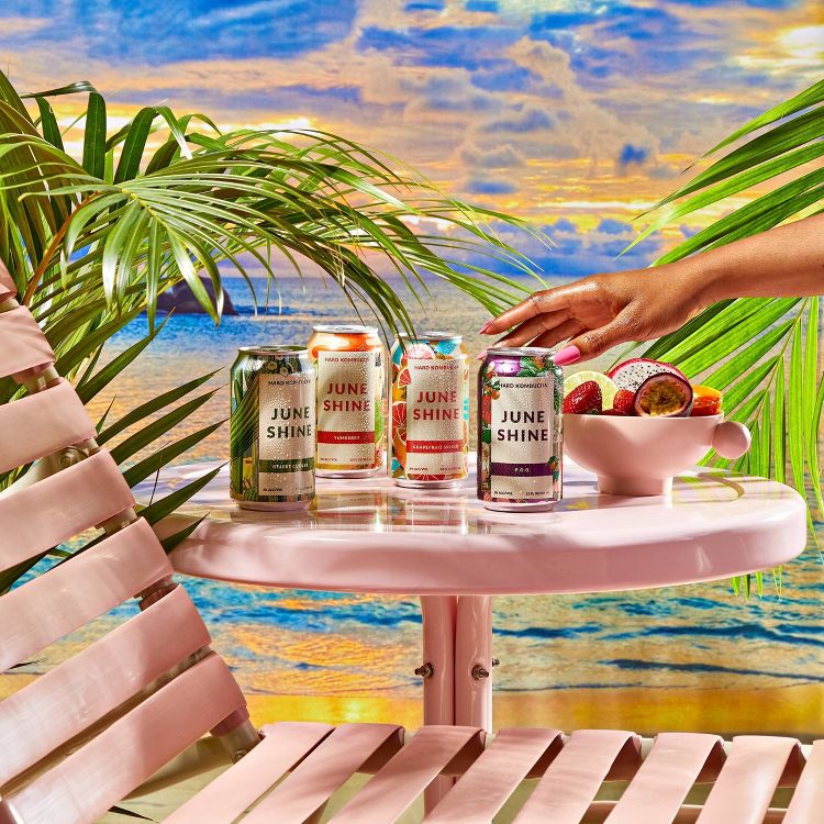 JuneShine Hard Kombucha Sunset Variety - 8pk/12 fl oz cans, 2 of 5