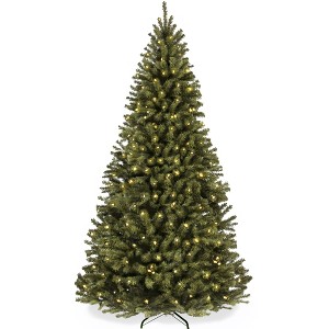 Best Choice Products Pre-Lit Spruce Artificial Christmas Tree w/ Easy Assembly, Metal Hinges & Foldable Base - 1 of 4