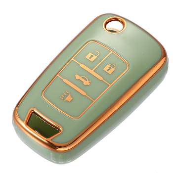 Unique Bargains Car Key Case Faux Leather Zipper Car Fob Key Case For Auto  Remote Key Orange : Target