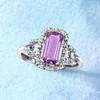 Ross-Simons 1.40 Carat Amethyst and .10 ct. t.w. Diamond Ring in Sterling Silver Size 9 - 4 of 4