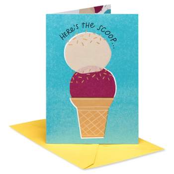 'Here's The Scoop' Birthday Card