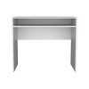 INFURNIC Desks Modern Writing Desk with Spacious Surface and Storage Easy to Assemble for Organized Workspace, White, 16.5"*35.1"*30.6" - 4 of 4