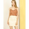 Allegra K Women's Summer Polka Dots Casual Sleeveless Spaghetti Strap Camisole - 3 of 4