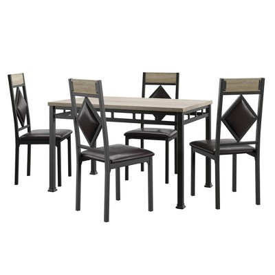 5pc Kalinda Dining Set Black - Inspire Q