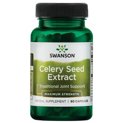 Swanson Maximum Strength Celery Seed Extract Capsules, 150 mg, 60 Count