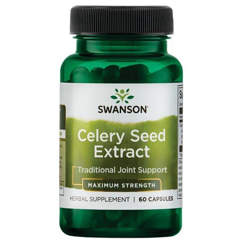 Swanson Herbal Supplements Maximum Strength Celery Seed Extract 150 mg Capsule 60ct - image 1 of 2