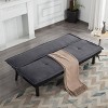 Aukfa 64.6" Futon Sofa Bed Convertible Sleeper, 5-Position Adjustable Backrest, Twin Size, Space-Saving Design for Home/Office/Guest Room - 2 of 4