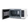 Galanz 0.7 cu ft 700W Countertop Microwave Oven in White with One Touch Express Cooking - 3 of 4