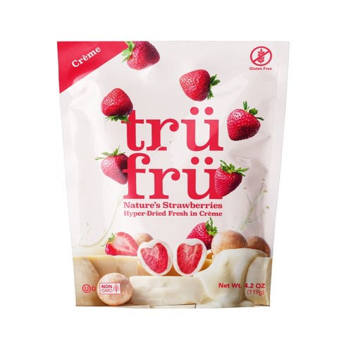 Tru Fru Hyper-dried Strawberries & Crème Candy - 4.2oz : Target