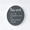Emma and Oliver Round Wall Mounted Magnetic Chalkboards with Eraser and Chalk - 4 of 4