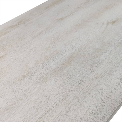 Whitewash Mango Wood Adjustable Height Standing Desk