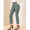 INSPIRE CHIC Women's High Waist Elastic Back Two Slant Pockets Office Work Ankle Pants - 2 of 4