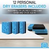 SCRIBBLEDO Small White Board Dry Erase 9"x12" Boards 12-Pack, Erasers Included - 2 of 4