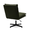 CAVINAS 360° Swivel Teddy Fabric Accent Chair,Adjustable Armless Lounge Chair with Metal Legs for Living Room,Bedroom - 4 of 4