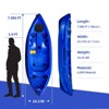 Fishing Kayaks, 12.4FT Sit on Top Kayak for 2 Person Adults with Paddle,Comfortable Seat, Capacity of 661LBS, Hard Shell  Ocean Kayak Boat - 4 of 4