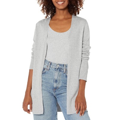 Women's Lightweight Open Front Cardigan Sweater Casual Long Sleeved Breathable Regular Fit Cardigans