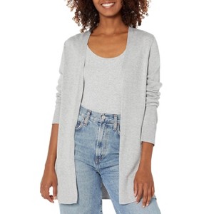 Women's Lightweight Open Front Cardigan Sweater Casual Long Sleeved Breathable Regular Fit Cardigans - 1 of 4