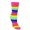 Rainbow Slouch Socks the Sock Panda (Women's Sizes, Adult Medium) - Heavyweight - 3 of 4