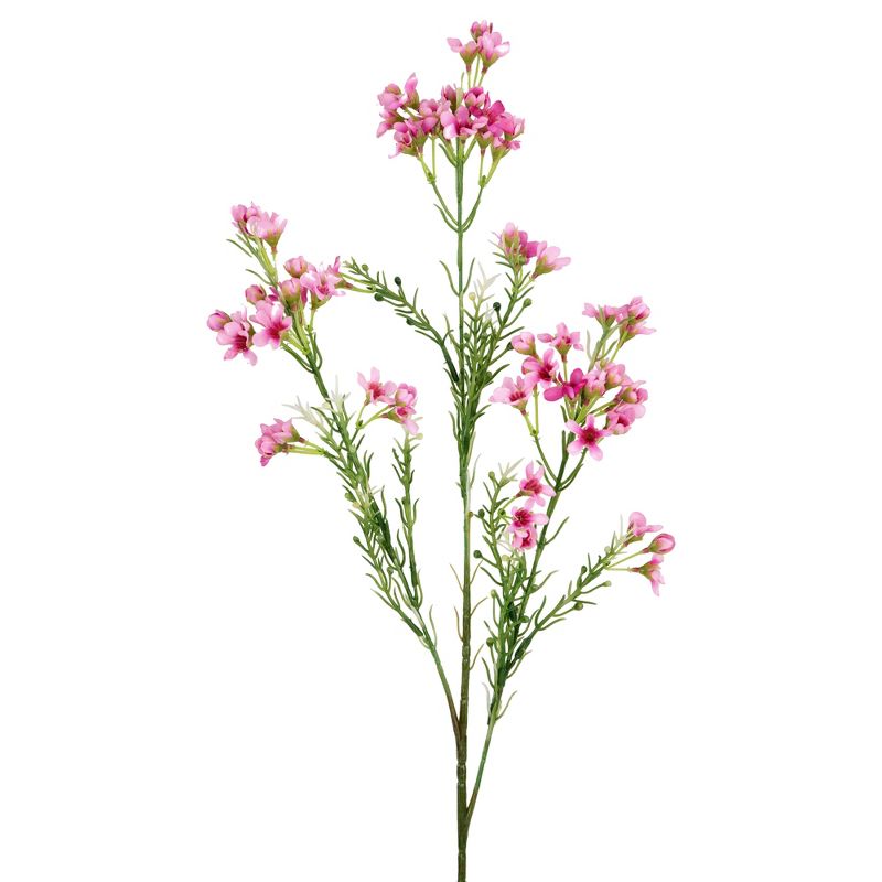 Allstate Floral 27" Pink Waxflower Artificial Silk Floral Spray, 3 of 5
