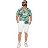 LA LEELA Men's Hawaiian Shirts Short Sleeve Button Down Shirt Mens Summer Shirts Casual Holiday Hawaii Island Shirts for Men Funny - 4 of 4