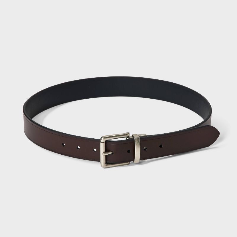 Men&#39;s Two-in-One Reversible Casual Belt - Goodfellow &#38; Co&#8482; Black/Brown, 3 of 6