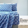 4 Piece Geometric Patterns Deep Pocket Sheet Set Printed Bed Sheets with Pillowcase Premium Soft Microfiber Sheets - 3 of 4