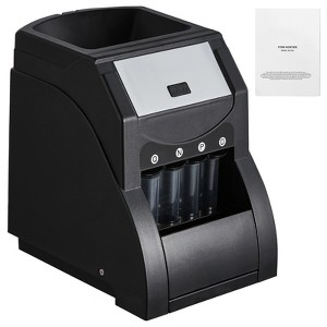 VEVOR USD Coin Sorter, Coin Sorter Machine for USD Coin 1￠ 5￠ 10￠ 25￠, Sorts up to 230 Coins/min, Coin Sorter and Wrapper Machine Holds 200 Coins - 1 of 4