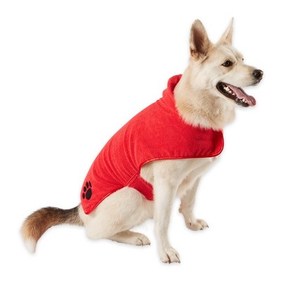 Bone Dry Embroidered Paw Pet Robe